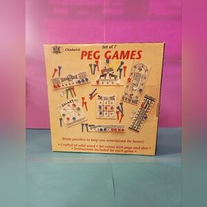 Vintage Chadwick PEG Games 1989 Tic Tac Toe